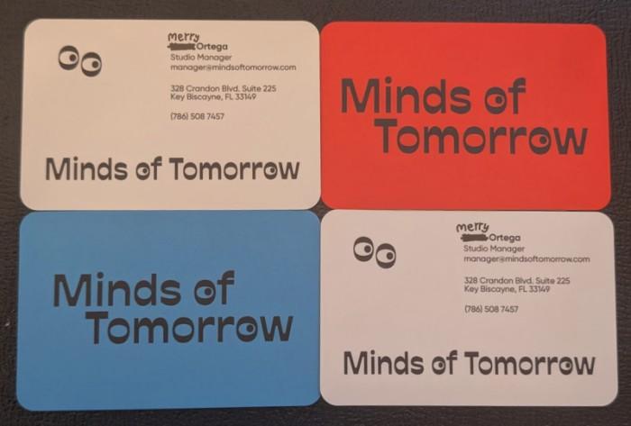 My Studio Manager business cards edited to match my name post name change.